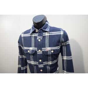 Hollister California Flannel Lumberjack Shirt Vintage Plaid Mens Size Small